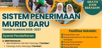 Pengumuman SPMB (Sistem Penerimaan Murid Baru) Tahun Ajaran 2026/2027 SMPN 1 SIDOREJO